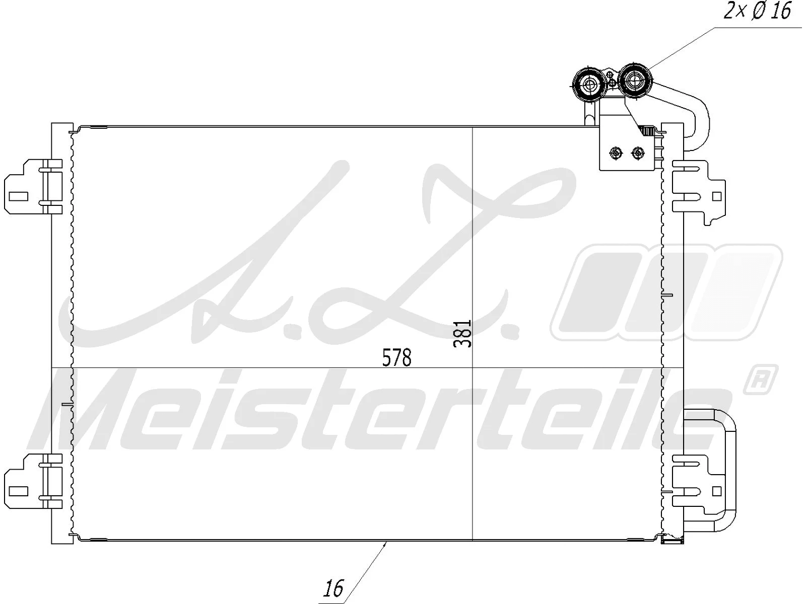 Condenseur, climatisation A.Z. Meisterteile AZMT-45-030-1179