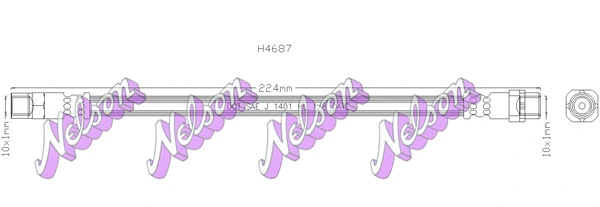 Flexible de frein KAWE H4687