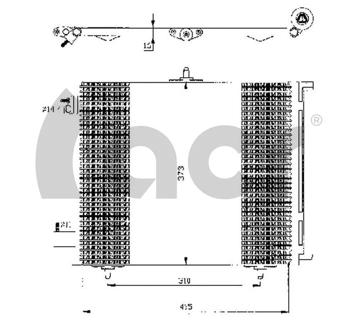 Condenseur, climatisation ACR 300433