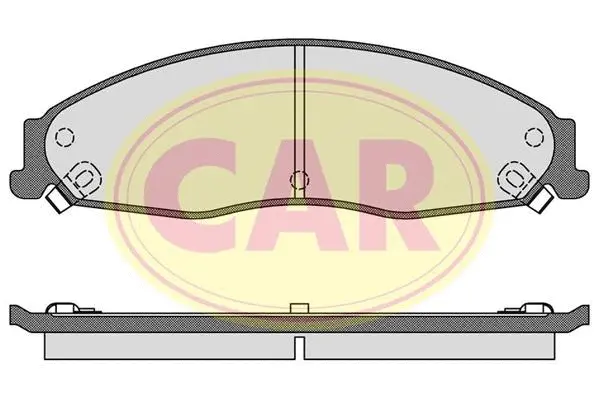 Kit de plaquettes de frein, frein à disque CAR PNT4071