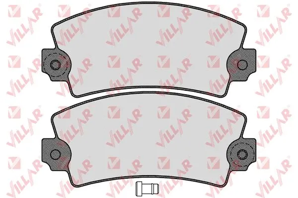 Kit de plaquettes de frein, frein à disque VILLAR 626.0117