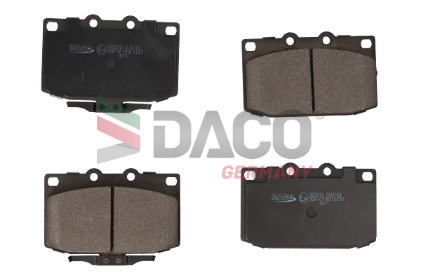 Kit de plaquettes de frein, frein à disque DACO Germany 323213