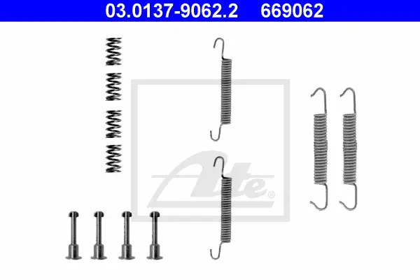 Kit d'accessoires, mâchoires de frein de stationnement ATE-APAC 03.0137-9062.2