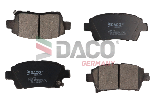 Kit de plaquettes de frein, frein à disque DACO Germany 324558