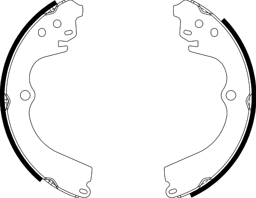 Jeu de mâchoires de frein NISSHINBO NS6004