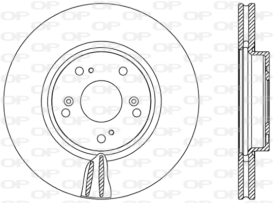 Disque de frein OPEN PARTS BDR2474.20