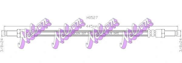 Flexible de frein KAWE H0527