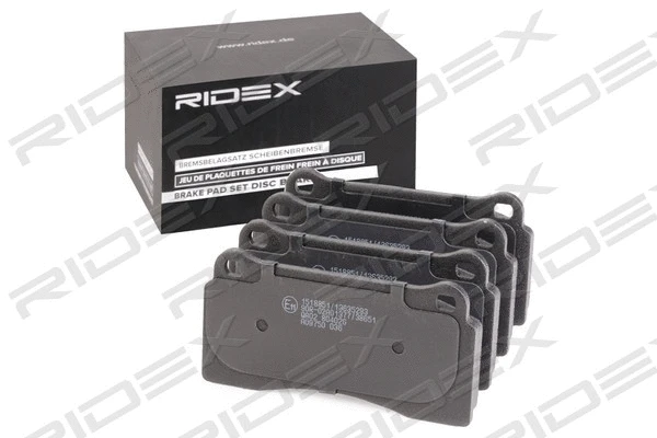 Kit de plaquettes de frein, frein à disque RIDEX 402B1108