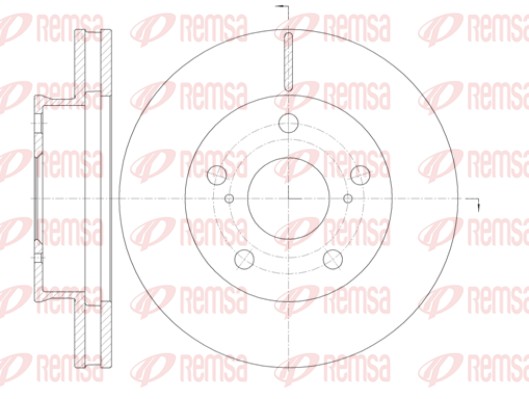 Disque de frein REMSA 61421.10
