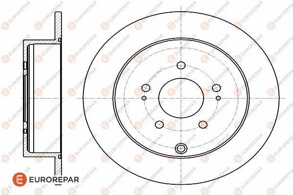Disque de frein EUROREPAR 1618864080