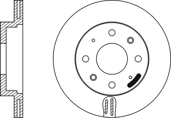 Disque de frein FIT FR0134V