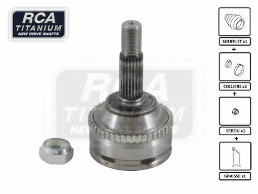 Jeu de joints, arbre de transmission RCA FRANCE RE81A