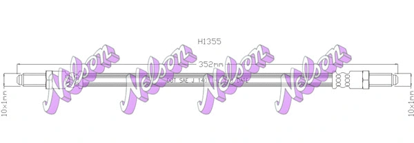 Flexible de frein KAWE H1355