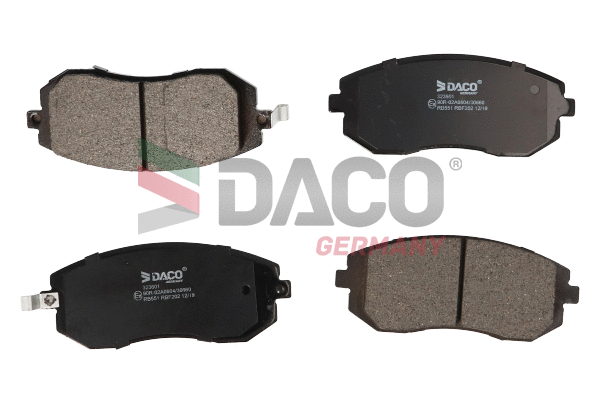 Kit de plaquettes de frein, frein à disque DACO Germany 323601