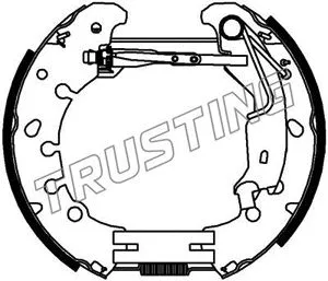 Jeu de mâchoires de frein TRUSTING 6381
