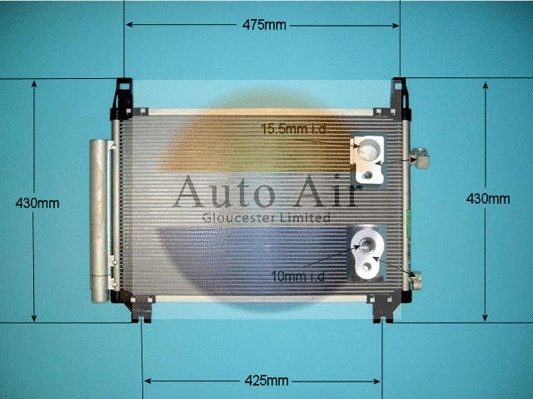 Condenseur, climatisation AUTO AIR GLOUCESTER 16-9939