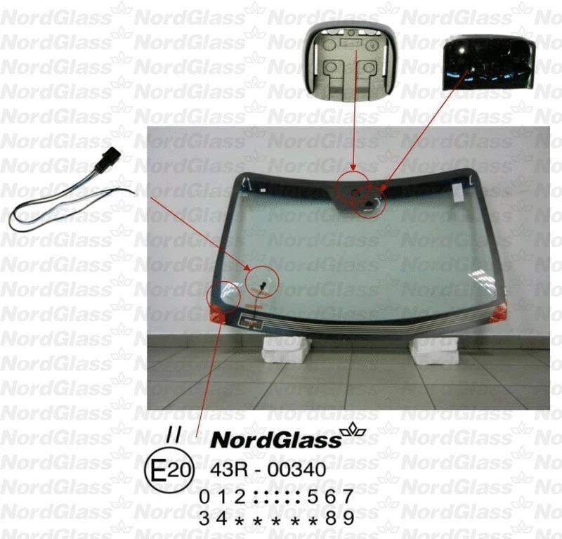 Pare-brise NORDGLASS 4043912