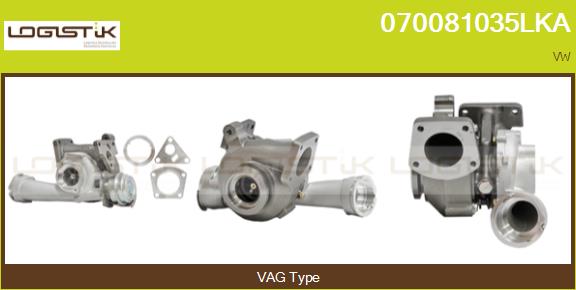Turbocompresseur, suralimentation LGK 070081035LKA
