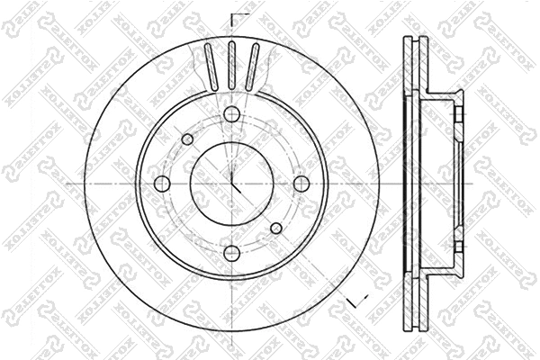 Disque de frein STELLOX 6020-2230V-SX