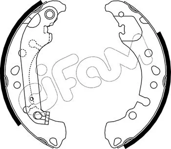 Jeu de mâchoires de frein CIFAM 153-721