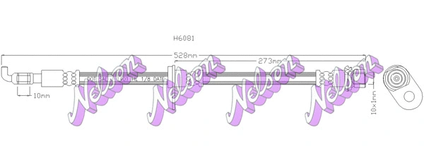 Flexible de frein KAWE H6081