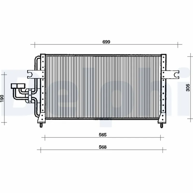Condenseur, climatisation DELPHI TSP0225032