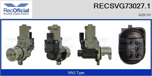 Vanne EGR RECOFICIAL RECSVG73027.1