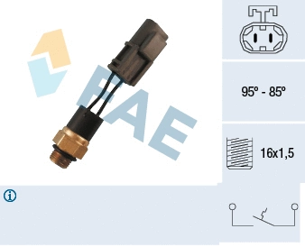 Interrupteur de température, ventilateur de radiateur FAE 37550