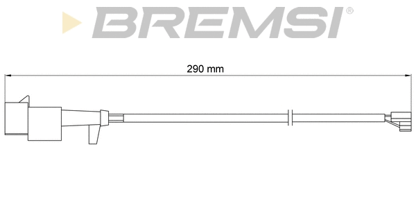 Contact d'avertissement, usure des plaquettes de frein BREMSI WI0713