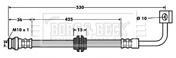 Flexible de frein BORG & BECK BBH7474