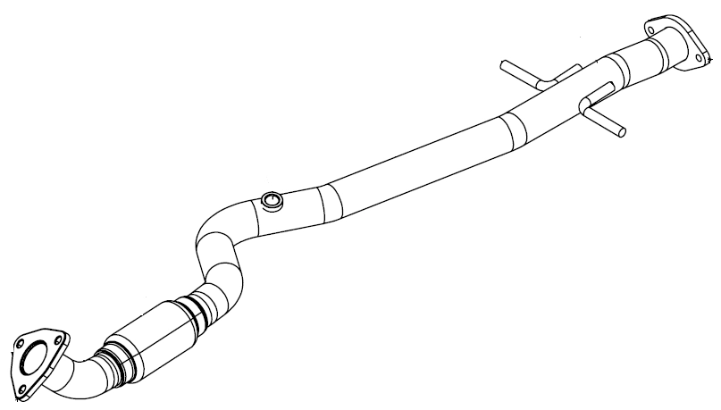 Tuyau d'échappement Vellerand 15264
