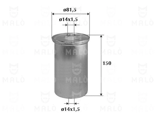 Filtre à carburant AKRON-MALÒ 1520161