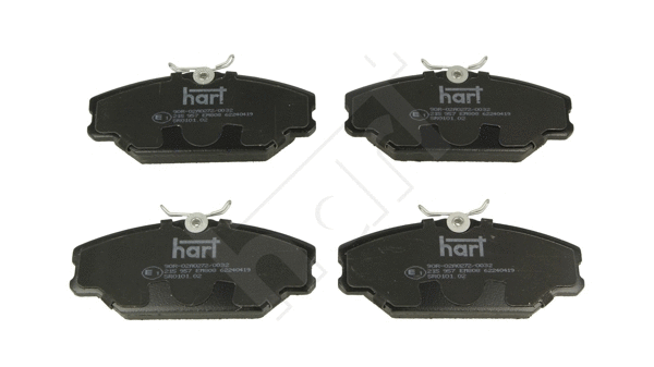 Kit de plaquettes de frein, frein à disque HART 215 957