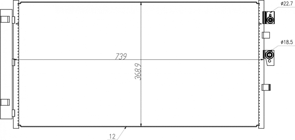 Condenseur, climatisation HART 645 301