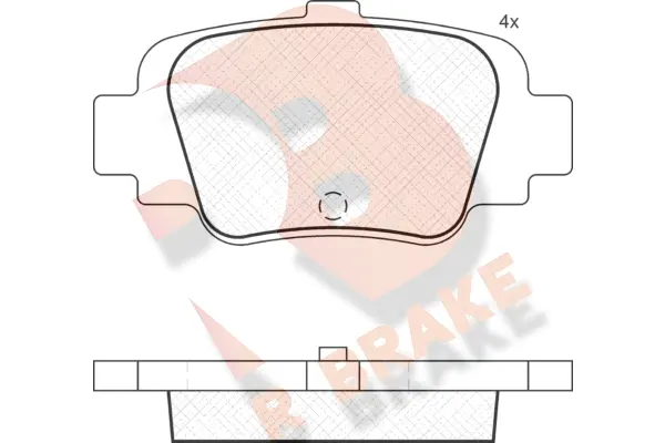 Kit de plaquettes de frein, frein à disque R BRAKE RB1840