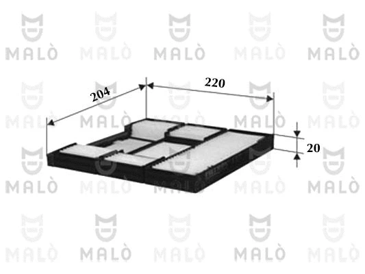Filtre, air de l'habitacle AKRON-MALÒ 1532351