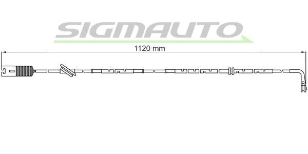 Contact d'avertissement, usure des plaquettes de frein SIGMAUTO WI0594