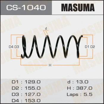 Ressort de suspension MASUMA CS-1040