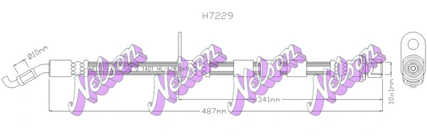Flexible de frein KAWE H7229