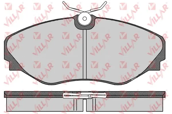Kit de plaquettes de frein, frein à disque VILLAR 626.0908