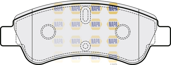 Kit de plaquettes de frein, frein à disque NAPA NBP1146
