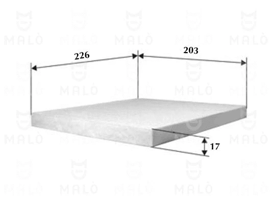 Filtre, air de l'habitacle AKRON-MALÒ 1531421