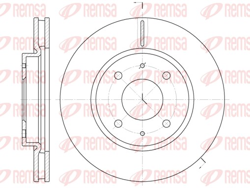 Disque de frein REMSA 6890.10