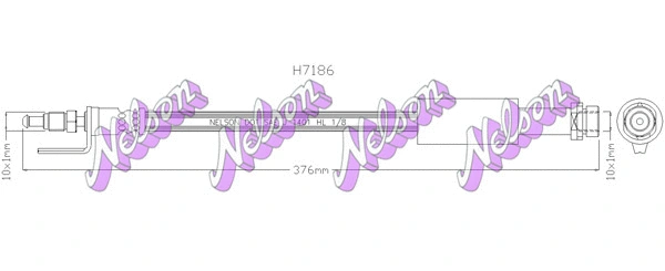Flexible de frein KAWE H7186