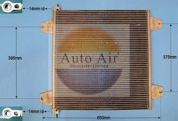 Condenseur, climatisation AUTO AIR GLOUCESTER 16-9797