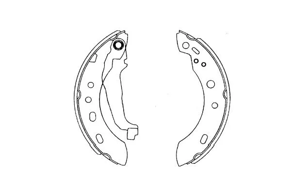 Jeu de mâchoires de frein KAVO PARTS KBS-7427