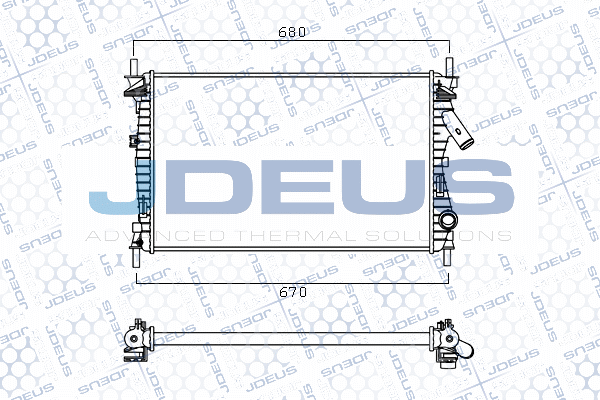 Radiateur, refroidissement du moteur JDEUS M-0120270