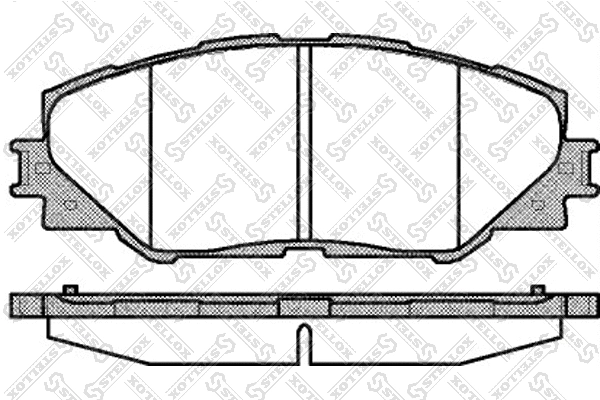 Kit de plaquettes de frein, frein à disque STELLOX 001 095B-SX
