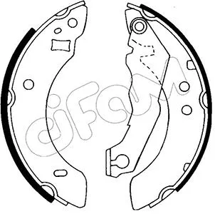 Jeu de mâchoires de frein CIFAM 153-113