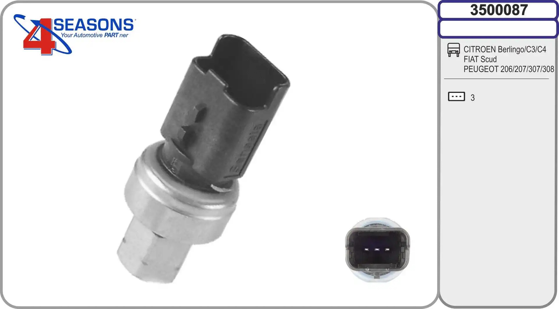 Pressostat, climatisation AHE 3500087